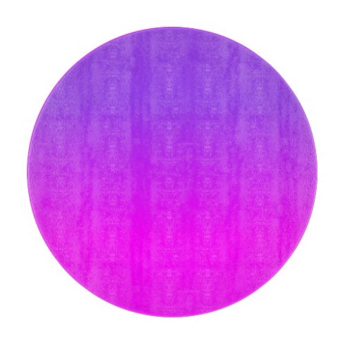 Neon Purple and Hot Pink Ombre Shade Color Fade Sc Cutting Board