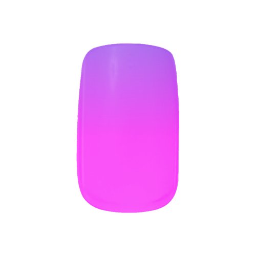 Neon Purple and Hot Pink Ombre Shade Color Fade Sc Minx Nail Art