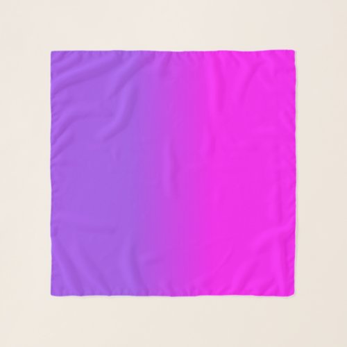 Neon Purple and Hot Pink Ombre Shade Color Fade Scarf