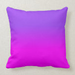 Neon Purple and Hot Pink Ombre Shade Color Fade Throw Pillow<br><div class="desc">Neon Purple and Hot Pink Ombre Shade Color Fade - hot, pink, neon, purple, pink and purple, ombre, shade, color, fade, trend, bright, fluorescent, highlighter, bright neon purple, bright pink, hot pink, bright hot pink, neon purple, faded, faded color, hot pink fade, neon purple fade, hot pink shadow, neon purple...</div>