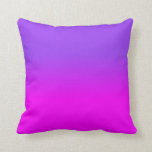 Neon Purple and Hot Pink Ombre Shade Color Fade Throw Pillow<br><div class="desc">Neon Purple and Hot Pink Ombre Shade Color Fade - hot, pink, neon, purple, pink and purple, ombre, shade, color, fade, trend, bright, fluorescent, highlighter, bright neon purple, bright pink, hot pink, bright hot pink, neon purple, faded, faded color, hot pink fade, neon purple fade, hot pink shadow, neon purple...</div>
