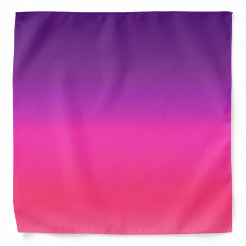 Neon Purple and pink ombre abstract design Bandana