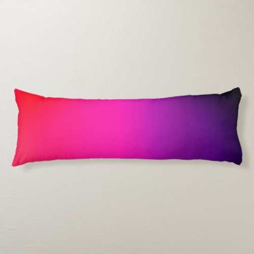 Neon Purple and pink ombre abstract design Body Pillow