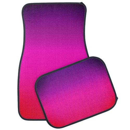 Neon Purple and pink ombre abstract design Car Floor Mat