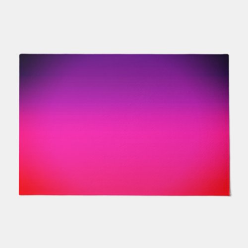 Neon Purple and pink ombre abstract design Doormat