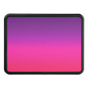 Neon Purple and pink ombre abstract design Hitch Cover