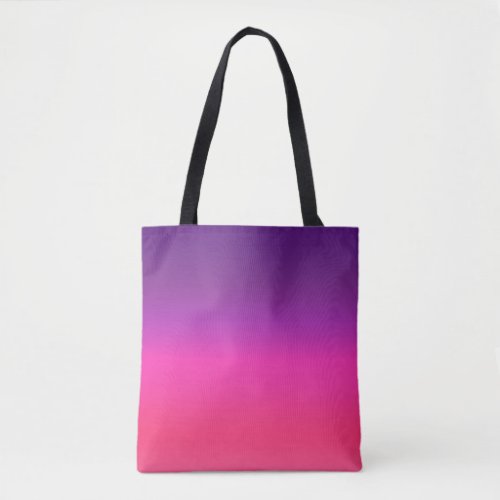 Neon Purple and pink ombre abstract design Tote Bag