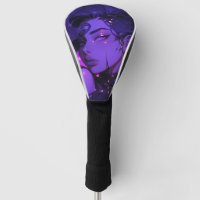 Neon Purple Fantasy Anime Girl