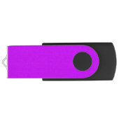 neon purple funny face flash drive (Back)