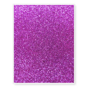 Neon purple glitter temporary tattoos