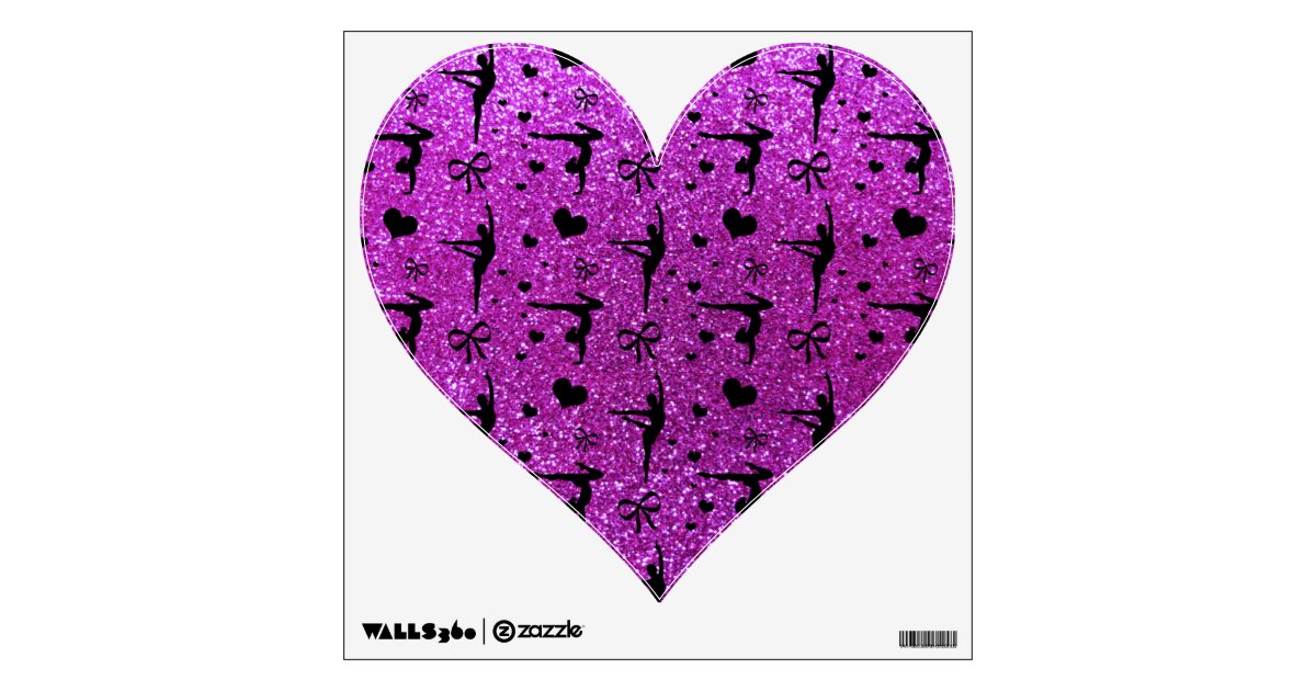 Neon Purple Gymnastics Glitter Pattern Wall Decal Zazzle Com Neon Purple Gymnastics Glitter Pattern Wall Decal Zazzle Com