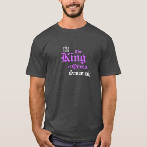 Neon Purple King Mens Basic T_Shirt