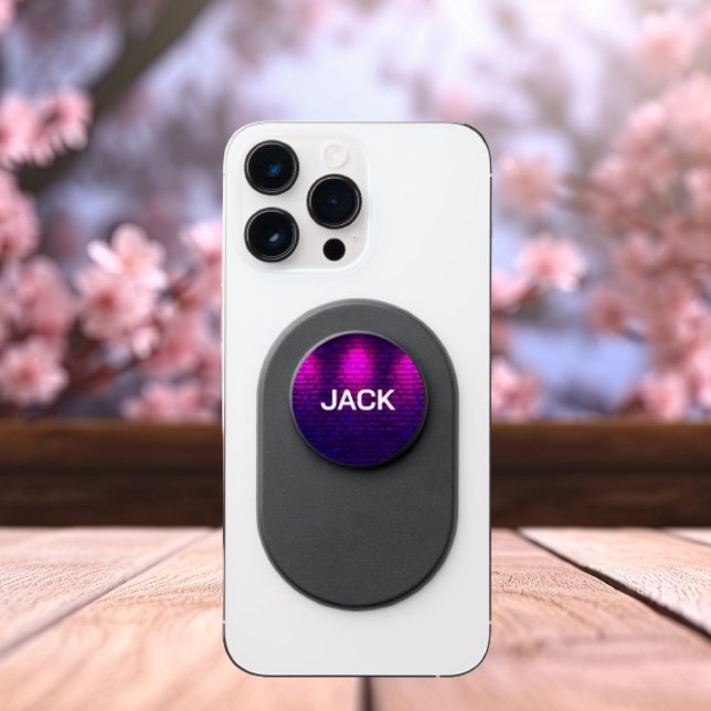 Neon Purple Modern Popgrip PopSocket (Creator Uploaded)