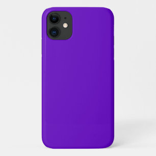 Neon Purple Solid Color Blank iPhone 11 Case