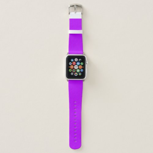 Neon Purple Solid Color  Classic Apple Watch Band