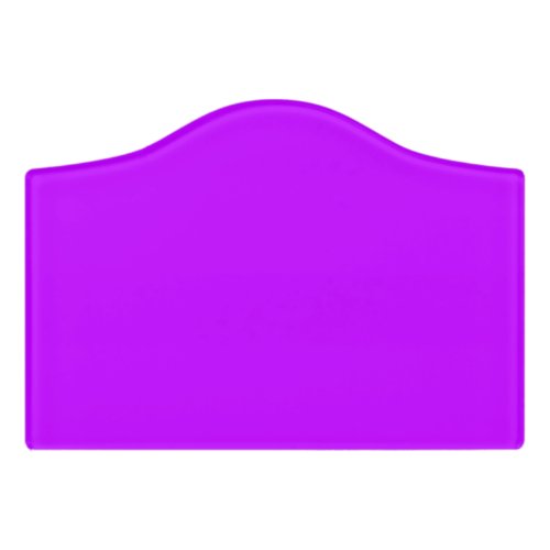 Neon Purple Solid Color  Classic Door Sign