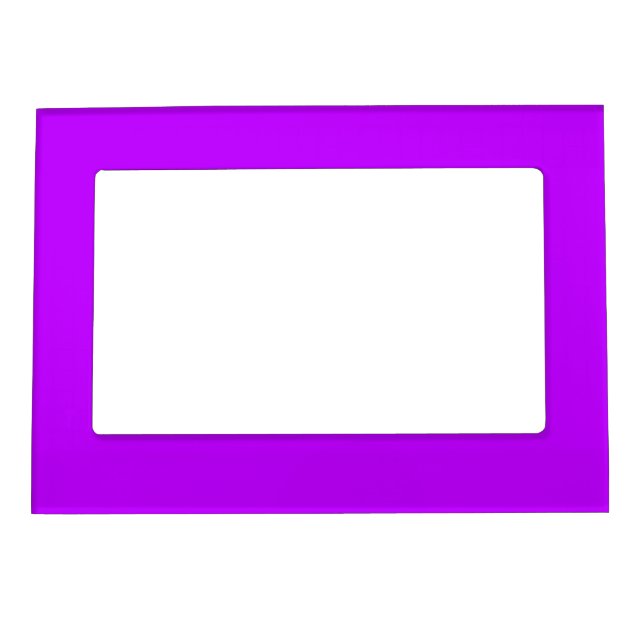 Neon Purple Solid Color | Classic Magnetic Frame (Front)