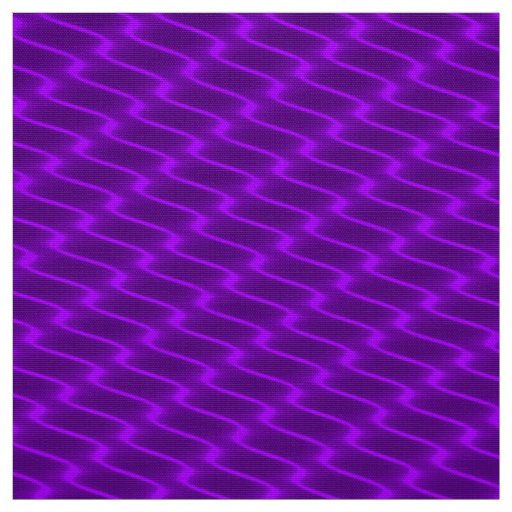 Neon Purple Wavy Lines Fabric Pattern