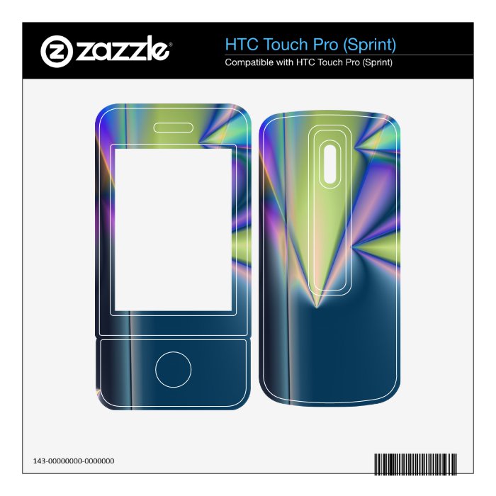 Neon Pyramids HTC Touch Pro Skins