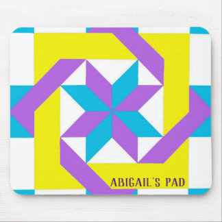 Neon Quilt Square Mouse Pad