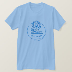 Neon Raccoon DJ T-Shirt