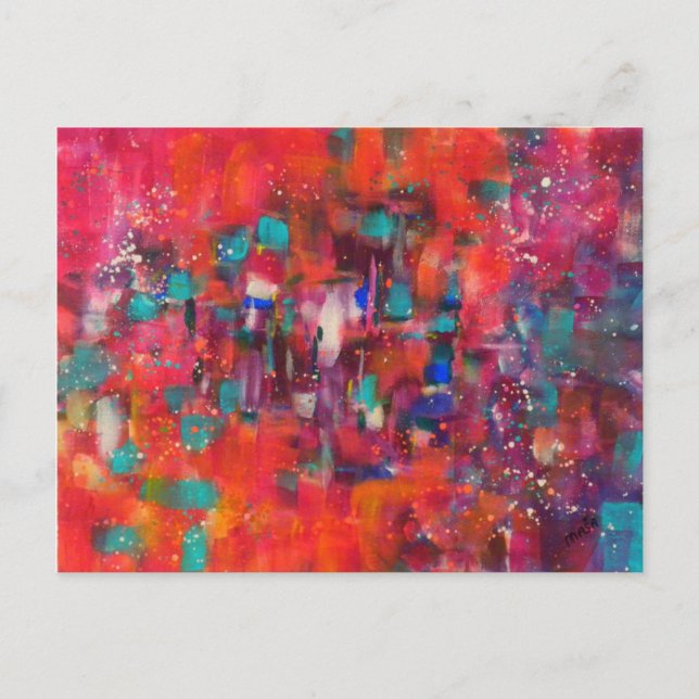 Neon Rain Postcard (Front)