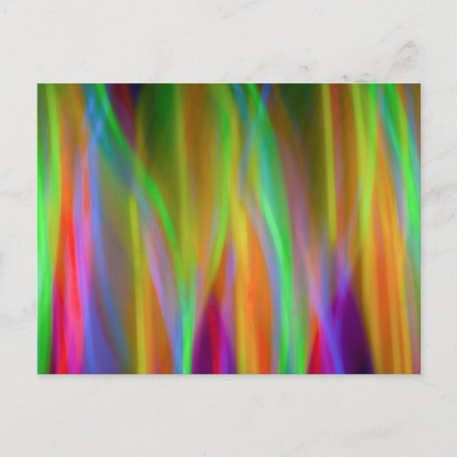 Neon Rainbow - Bright and Cheerful - Postcard (Front)