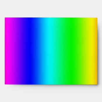 Neon Rainbow Envelopes by decembermorning at Zazzle