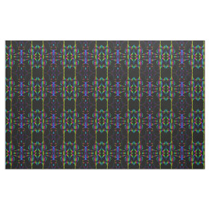 neon rainbow Fabric, colorful house textile Fabric