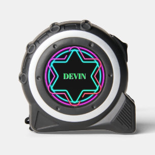 Neon Rainbow Flashy Bold Custom Tape Measure