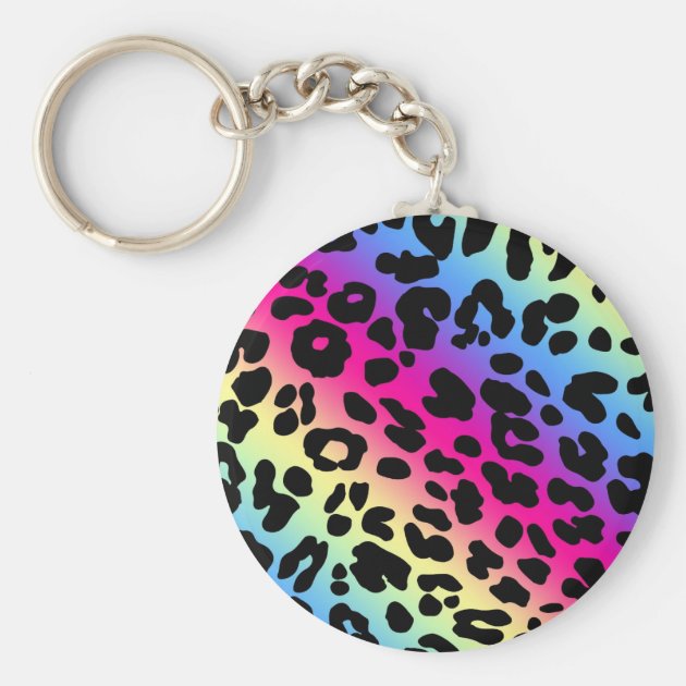 Coloré léopard lanière Keychain document titulaire-choisir couleur-NEUF 