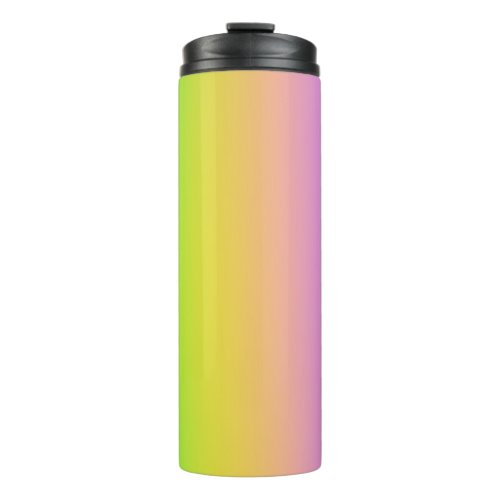 Neon Rainbow Ombre Gradient Blur Abstract Design Thermal Tumbler