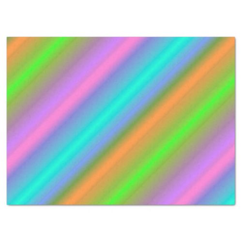 neon rainbow tissue paper