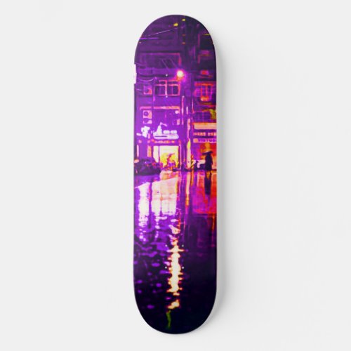 Neon Rainey Street Skateboard Deck