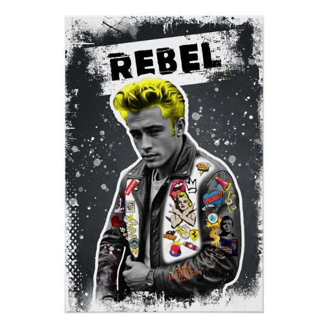 Neon Rebel Collage Poster (Front)