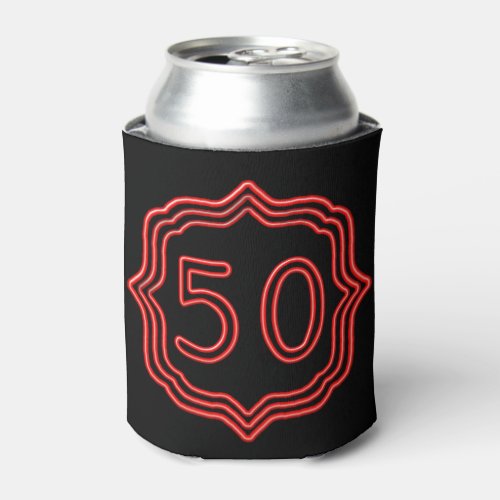 Neon Red 50 Can Cooler