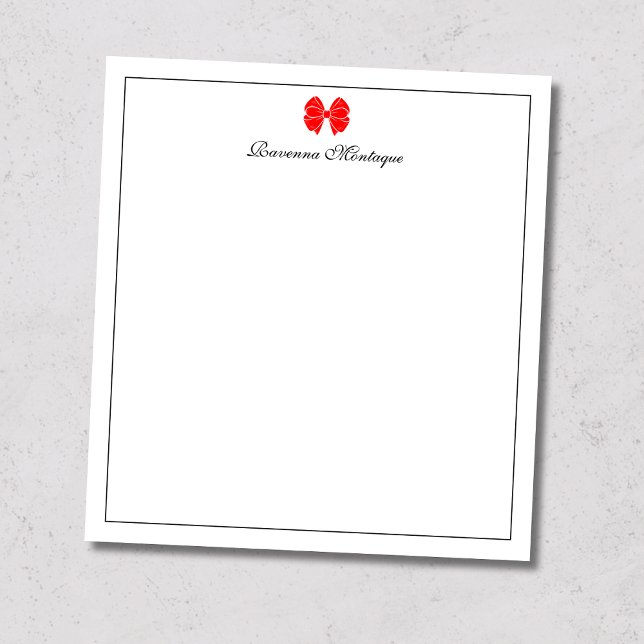 Neon Red Bow Border Script Custom Name Script Notepad (Creator Uploaded)
