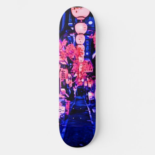 Neon Red Skateboard Deck