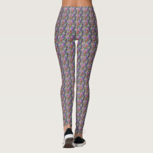 neon ribbon leggings
