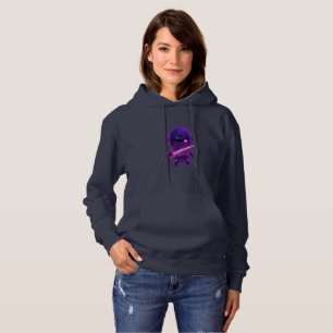 Neon Robotic Ninja – Cute Cyberpunk Style Characte Hoodie