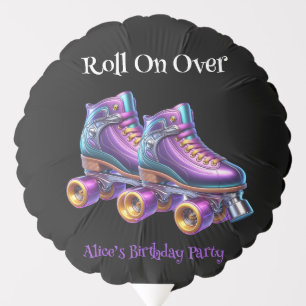 Neon Rollerskate Birthday Party Custom Balloon
