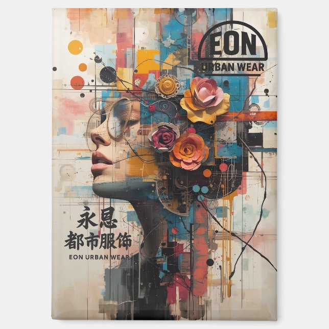 NEON ROSE MAGNET (Front)