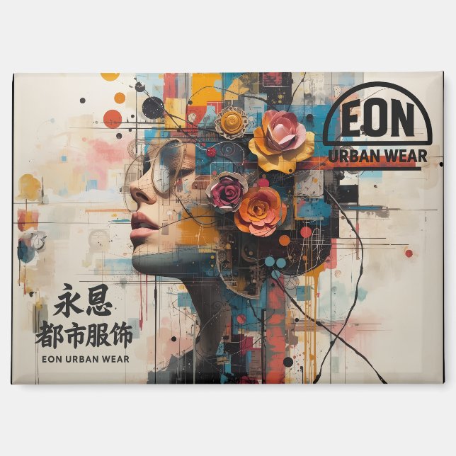 NEON ROSE MAGNET (Front)