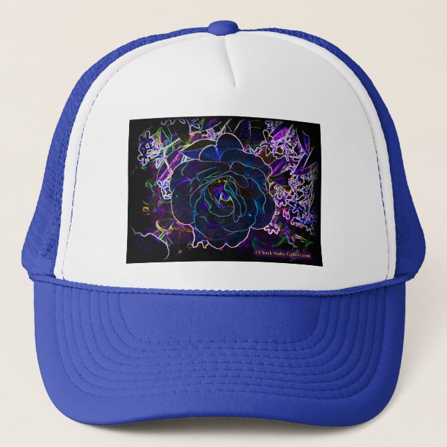 "Neon Rose" Truckers Hat (Front)