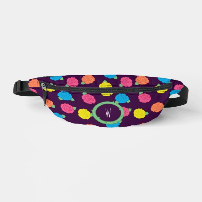 Neon Roses Fanny Pack (Front)