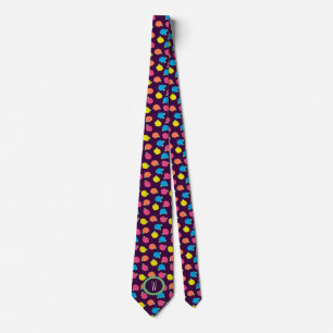Neon Roses Men's Neck Tie