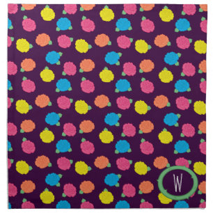 Neon Roses Napkin