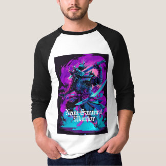 Neon Samurai: A Cyber Warrior of the Future T-Shirt