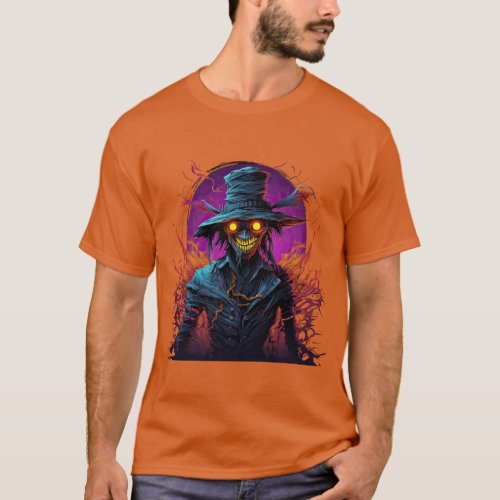 NEON Scary Scarecrow T_Shirt