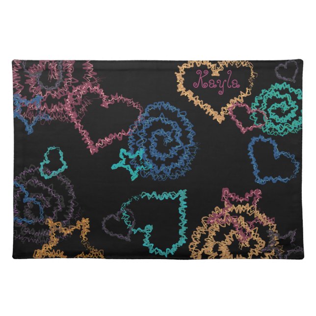 Neon Scribble Placemat (Front)